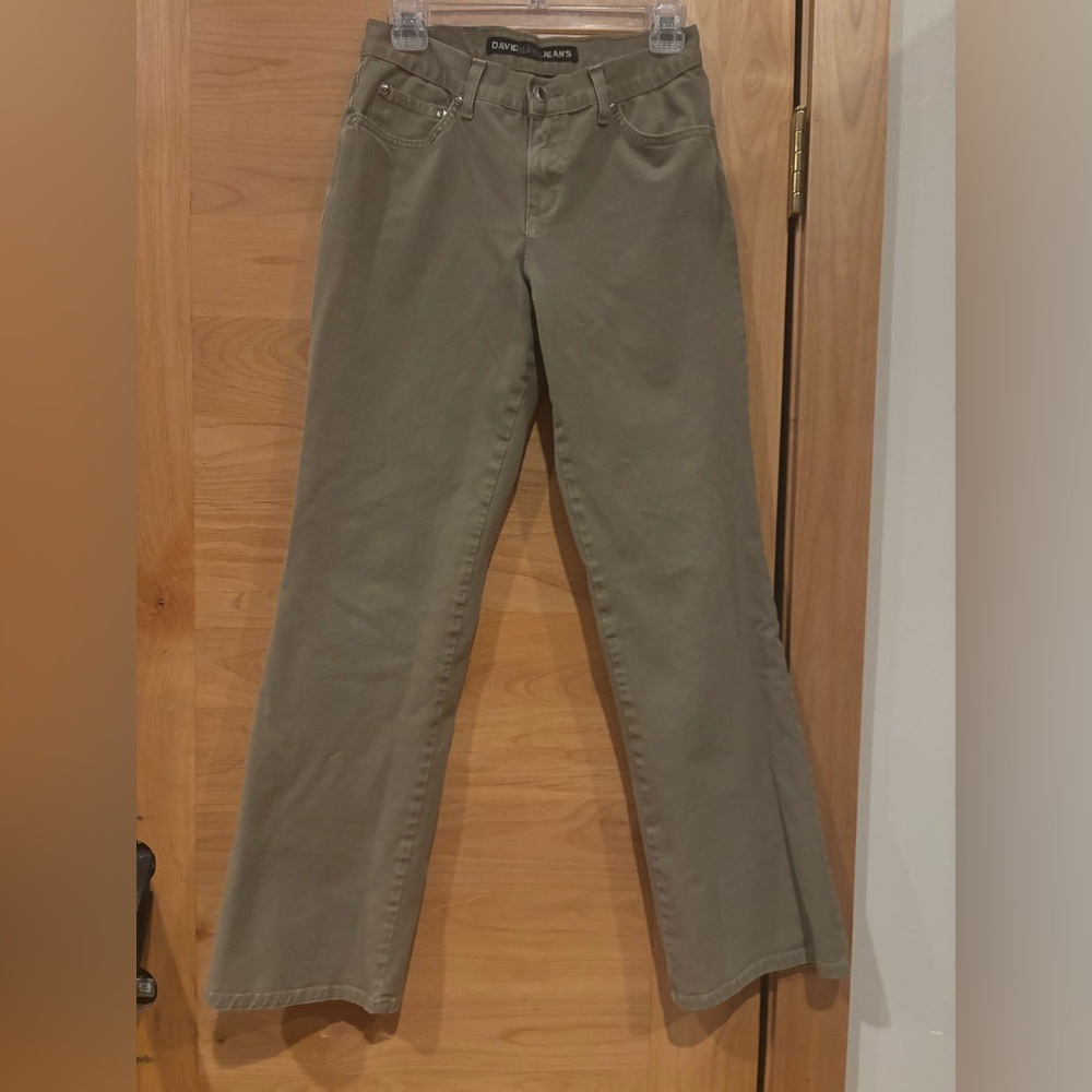 David Kahn Tan Straight Leg Pants